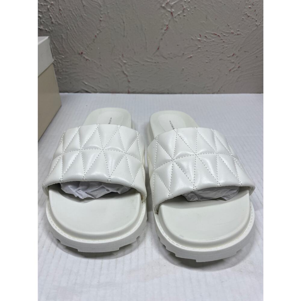 14TH & Union Tallin Women's Slide Sandal‎ in White Size 9
